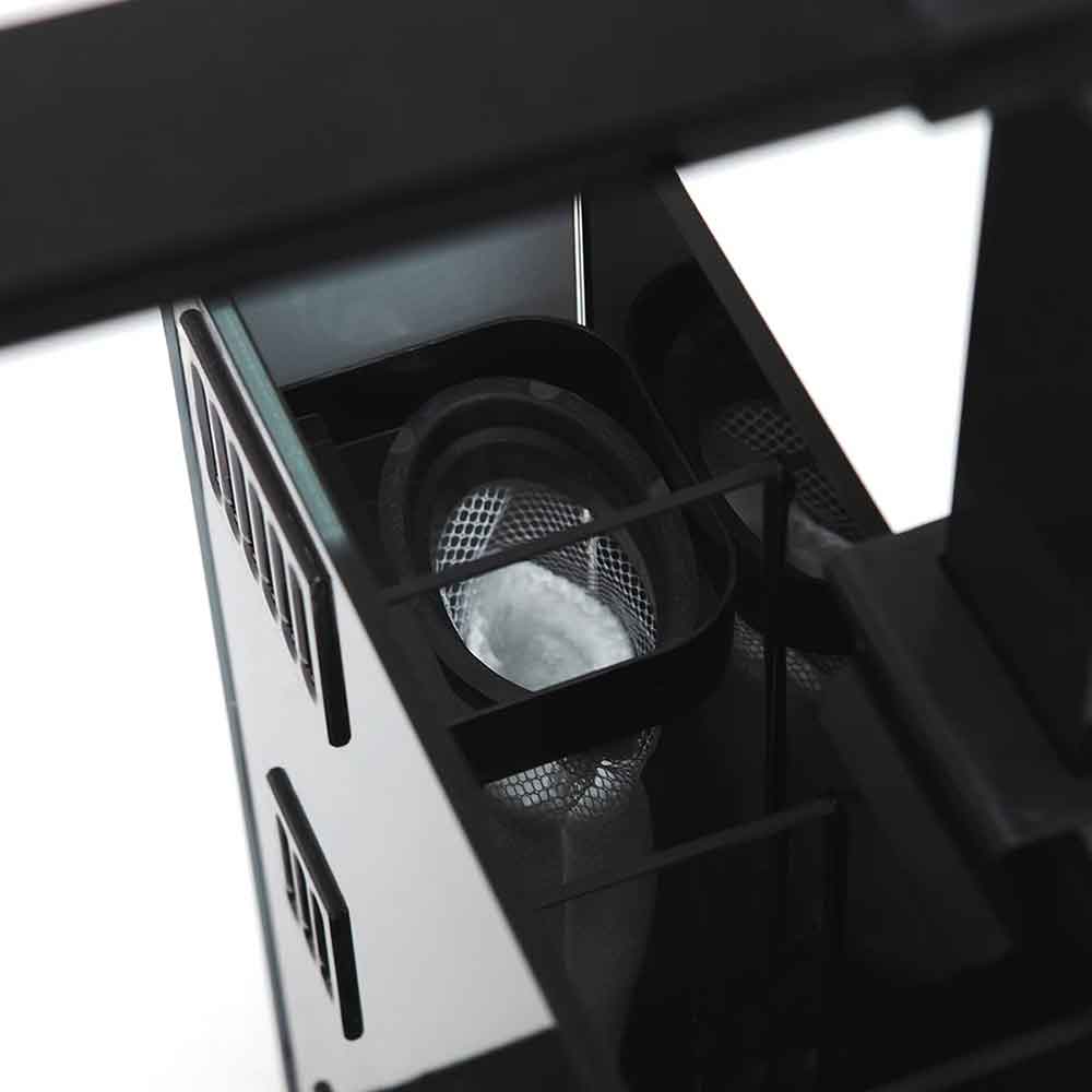 Aqpet Aqua 60 Rear Nero Acquario Vetro Extrachiaro 50x50x50h cm