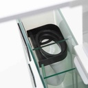 Aqpet Aqua 60 Rear Bianco Acquario Vetro Extrachiaro 50x50x50h cm