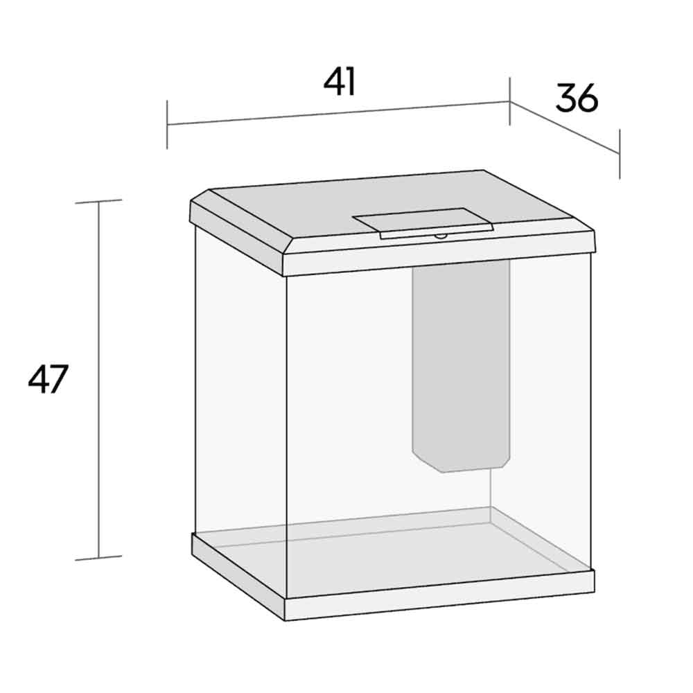 Juwel Acquario Vio Cube 54 Litri LED Nero 41x36x47H cm