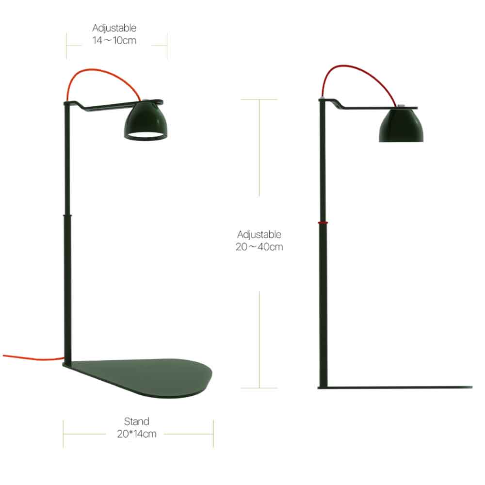 Micmol Drop Black Lampada per Mini Acquari e Paludari