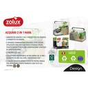 Zolux Maya Acquario con Filtro e Luce Legno/grigio 20Lt 41x24x28h cm