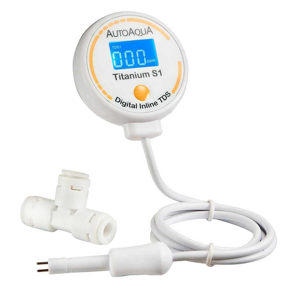 AutoAqua Digital Inline TDS Titanium S1 misuratore per impianti osmosi