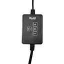 Blau Aquaristic Nano Lumina RGB+W Lampada Led 15W 33,5cm Nero