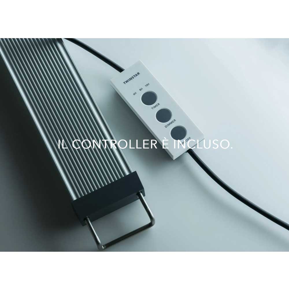Twinstar G Line 60 II 2026 Lampada a Led Acqua Dolce Impermeabile per Acqua dolce con controller 26W 49-80cm