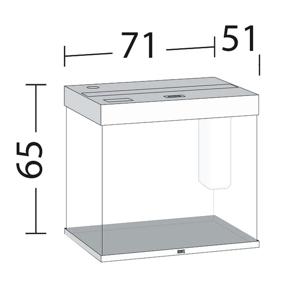 Juwel Acquario Lido 200 Litri LED Faggio mis. 71L x 51 x 65H cm