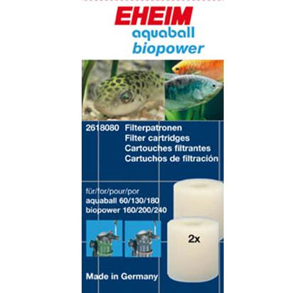 Eheim 2618080 Cartuccia Filtrante per Aquaball Biopower Prefiltro 2pz