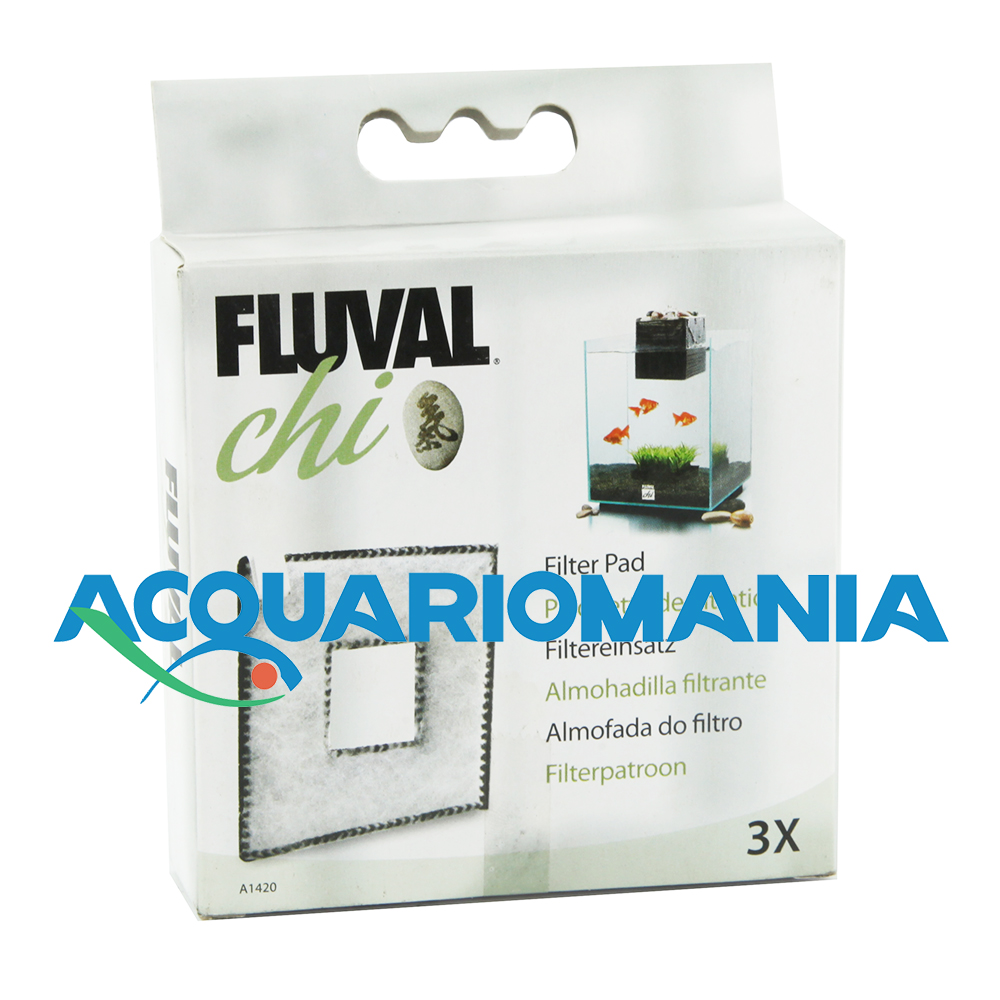Askoll Spugna carbone per Fluval Chi 3pz