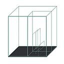 Blau Aquaristic Ready Sump 38 con recipiente rabbocco automatico e divisori