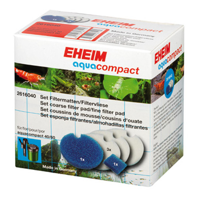 Eheim 2616040 Set di Pad filtranti per Aquacompact 40 e 60