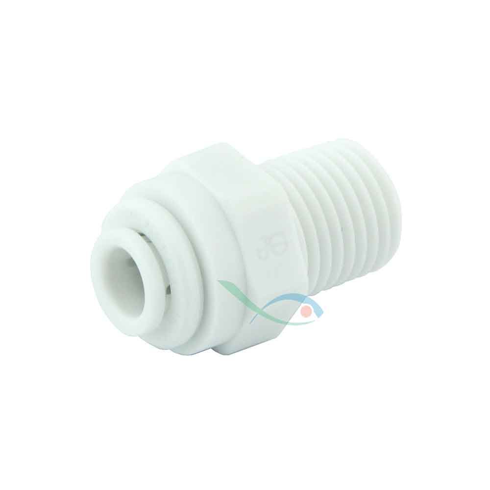 Forwater Terminale Dritto Rapido Tubo 1/4" x 1/4" Filetto NPTF osmosi