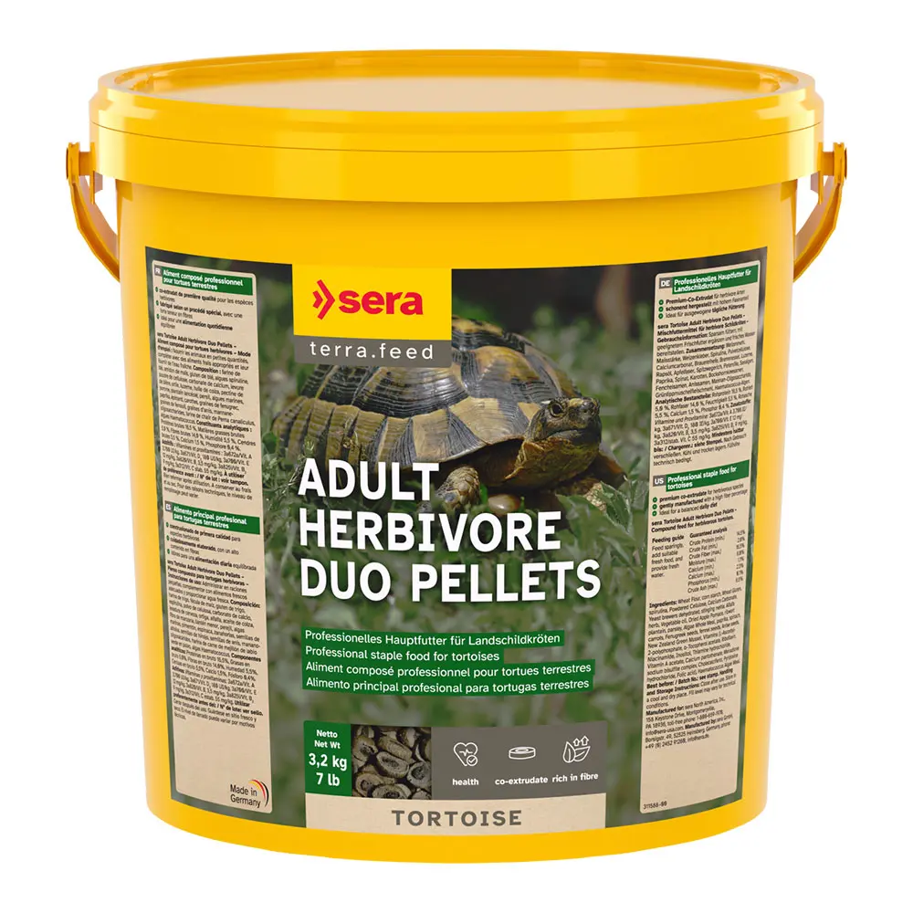 Sera Professional Reptil Herbivor per Tartarughe di Terra 10 l 3,2 Kg