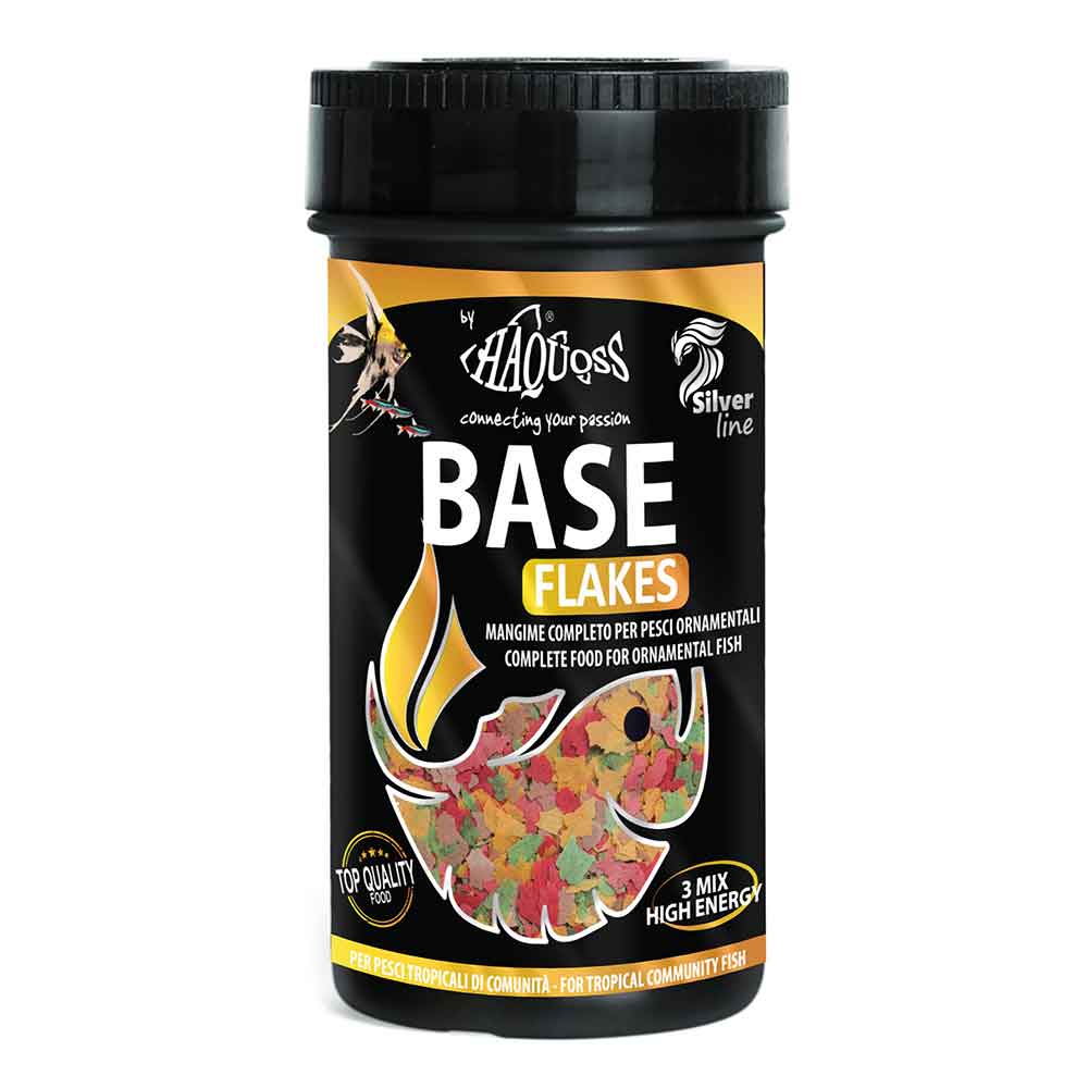 Haquoss Base Flakes in fiocchi per tutti i pesci Tropicali 100 ml/18 g