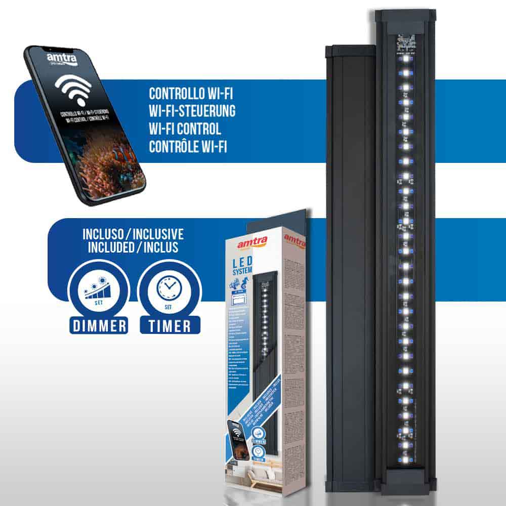 Amtra Led System Reef Lampada a Led Wi-Fi 1200mm 48W per vasche da 115-150cm