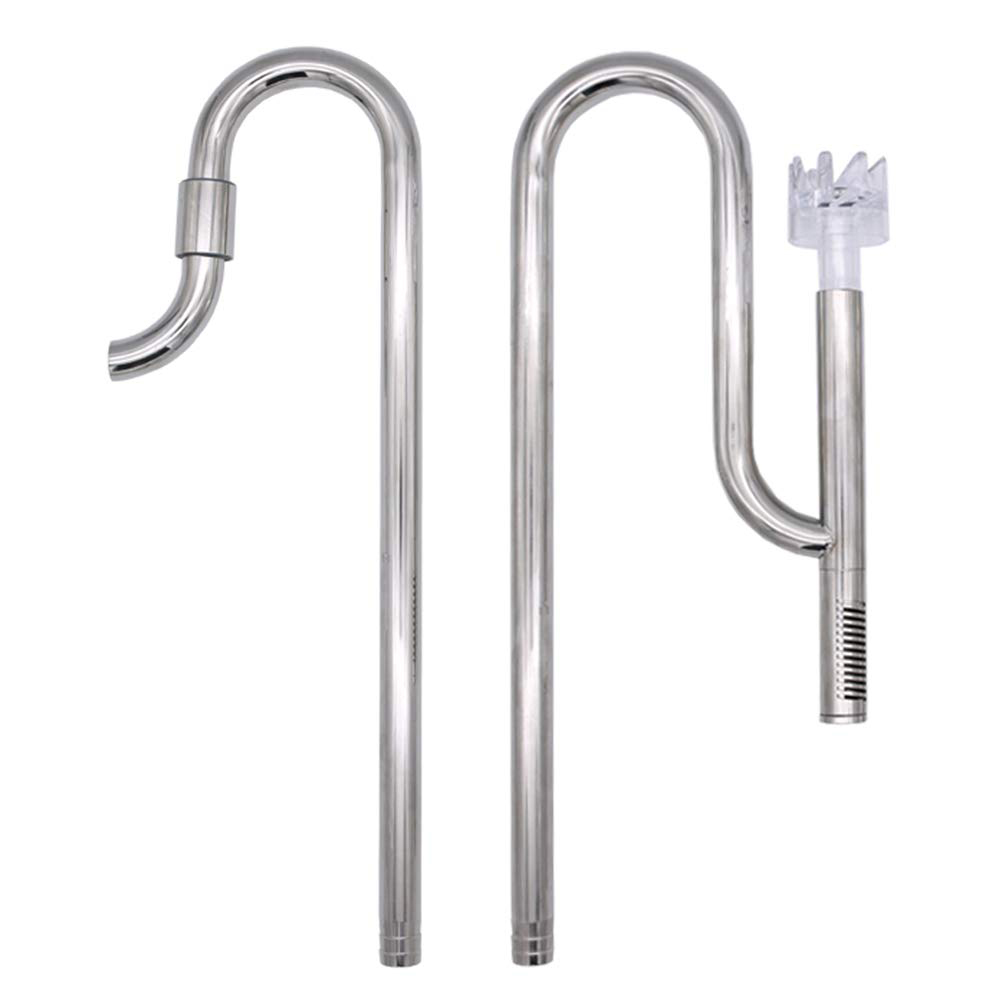 Blau Aquaristic Stainless Steel Pipes In- Out 22 per Filtri esterni in acciaio