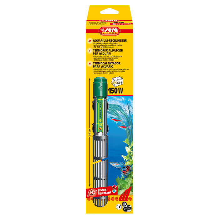 Sera Riscaldatore 150W "Shock Resistant"