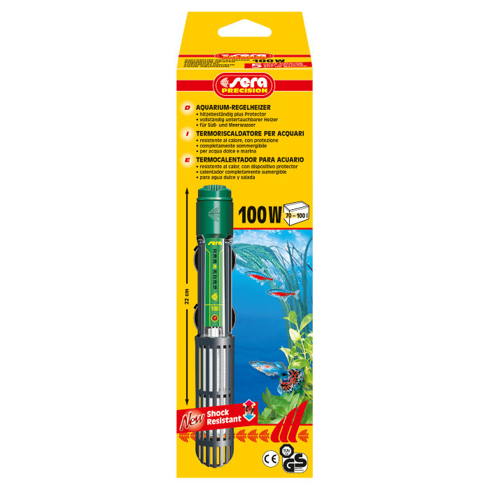 Sera Riscaldatore 100W "Shock Resistant"