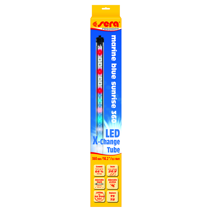 Sera LED X-Change Tube Marine Blue Sunrise 360 (sostituisce il 15W T8 e 24W T5) 8.6W 360mm