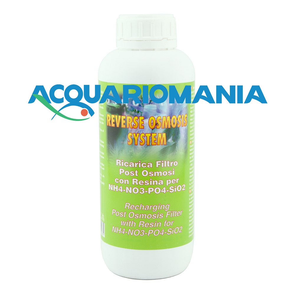 Aquili Ricarica Resina NPS (NO3/PO4/SiO2) deionizzante per cartucce osmosi in linea apribili 5000ml