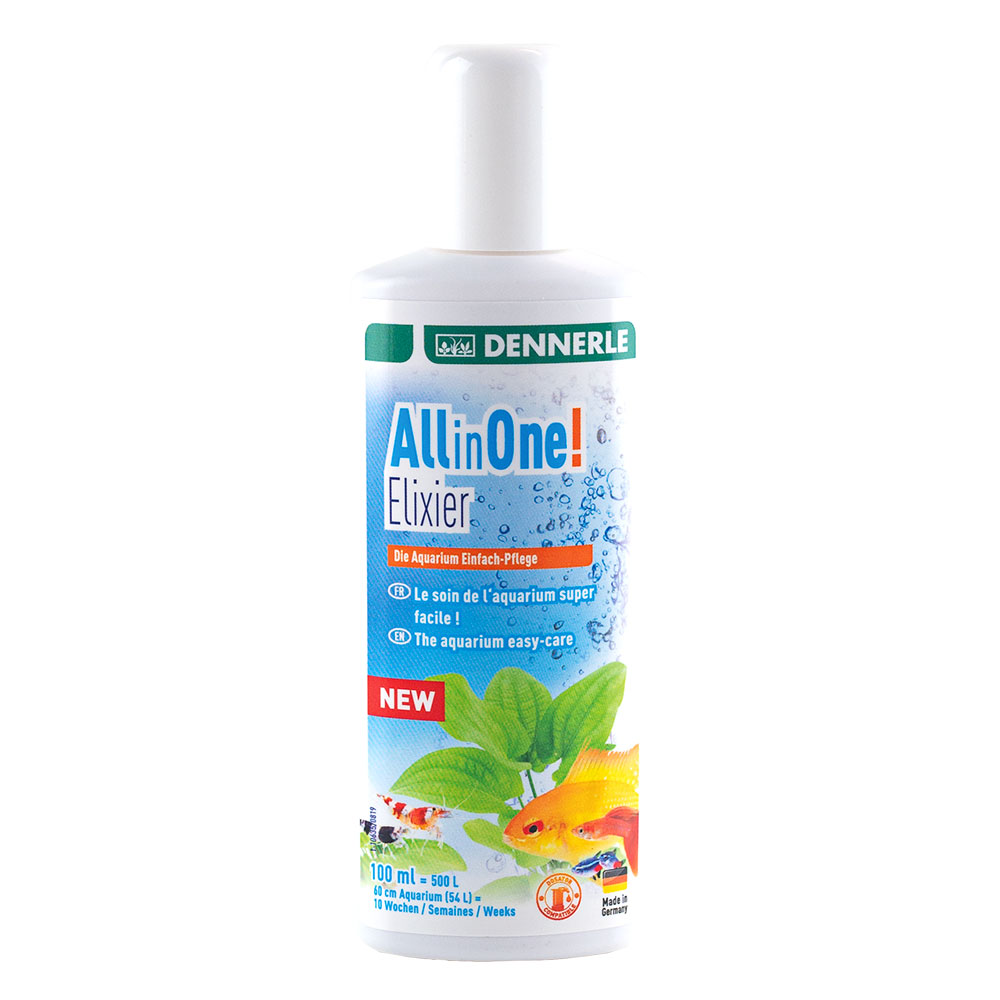 Dennerle All in One Elixier Fertilizzante liquido anche per gamberetti 100ml per 500Lt