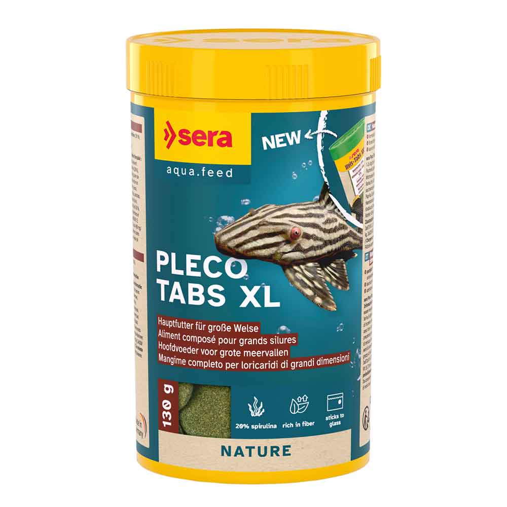 Sera Pleco Tabs XL Nature Mangime per Loricaridi 250ml 130gr