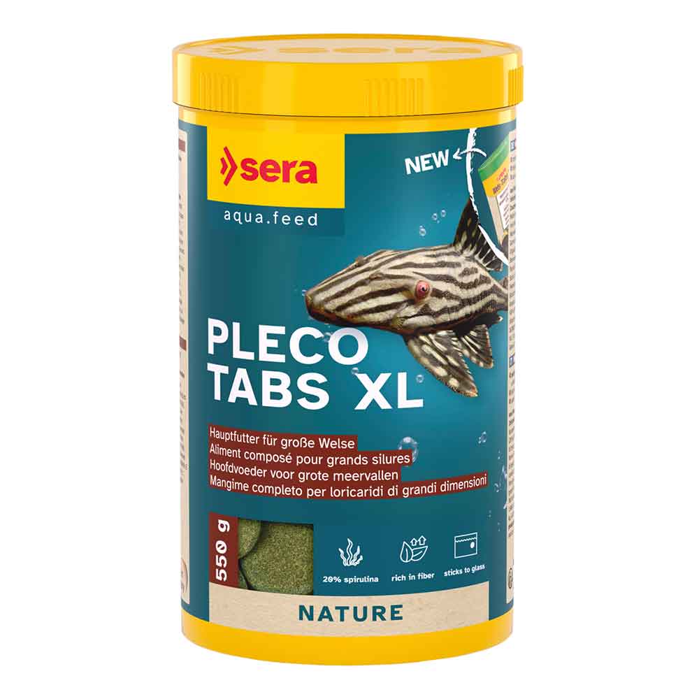 Sera Pleco Tabs XL Nature Mangime per Loricaridi 1000ml 550gr