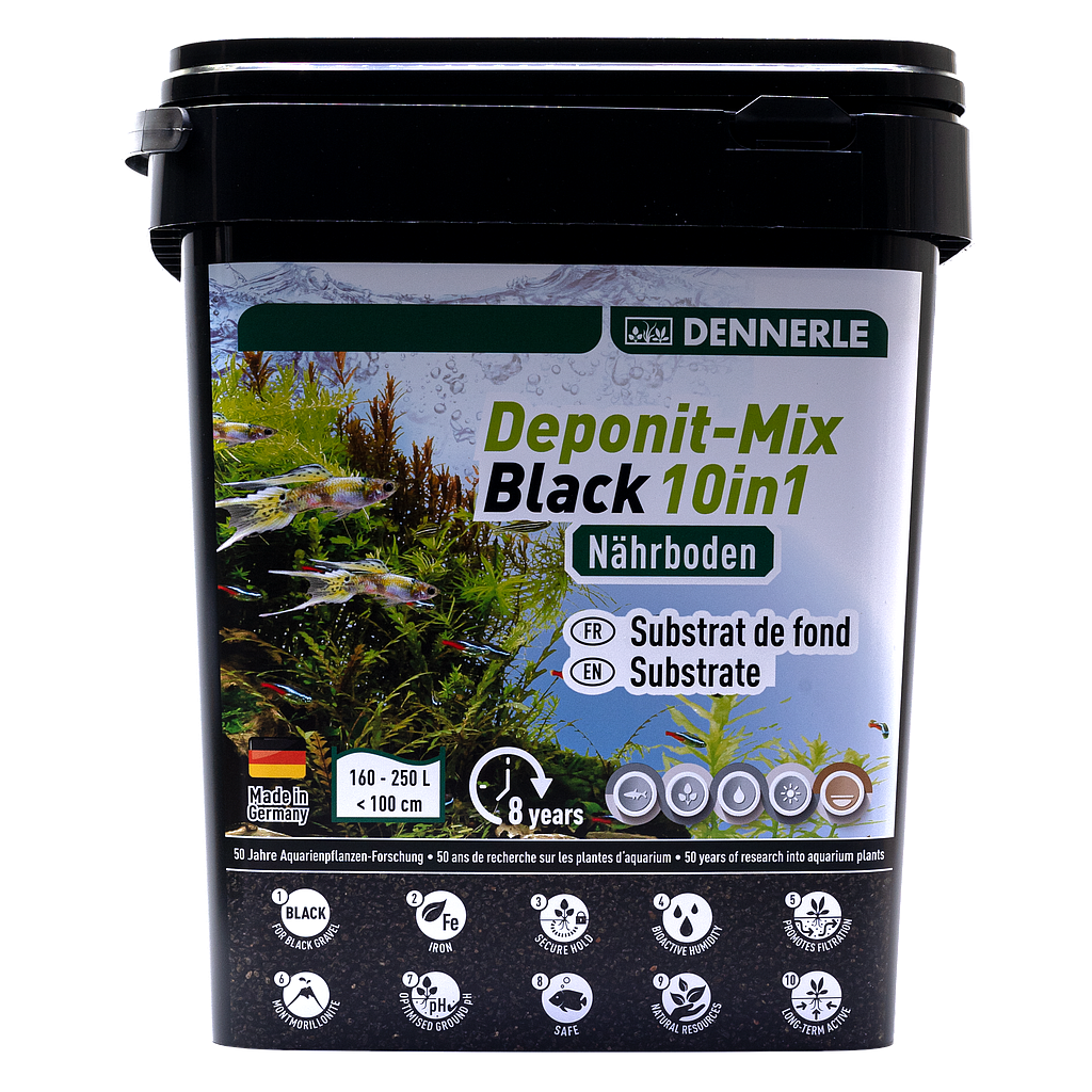Dennerle Deponit Mix Black Professional 9,6Kg Fondo fertile 250L