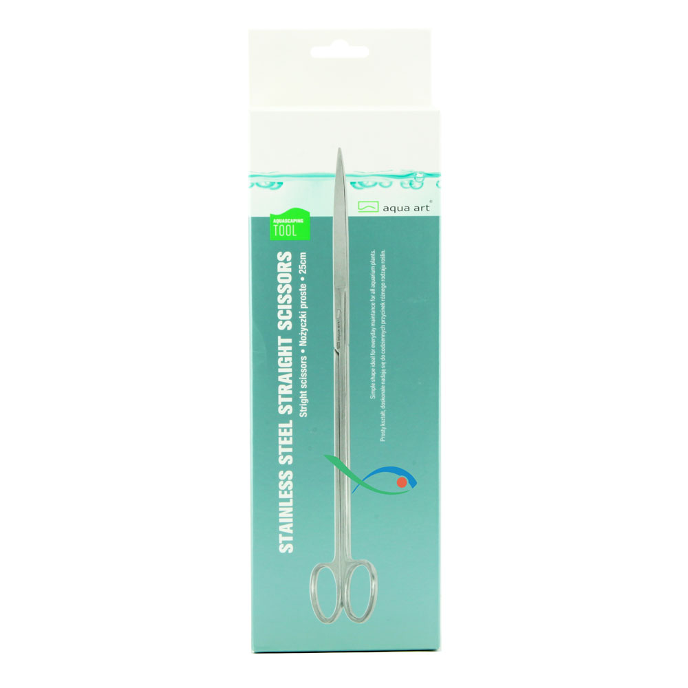 Aqua Art Forbici acciaio punta dritta 25cm