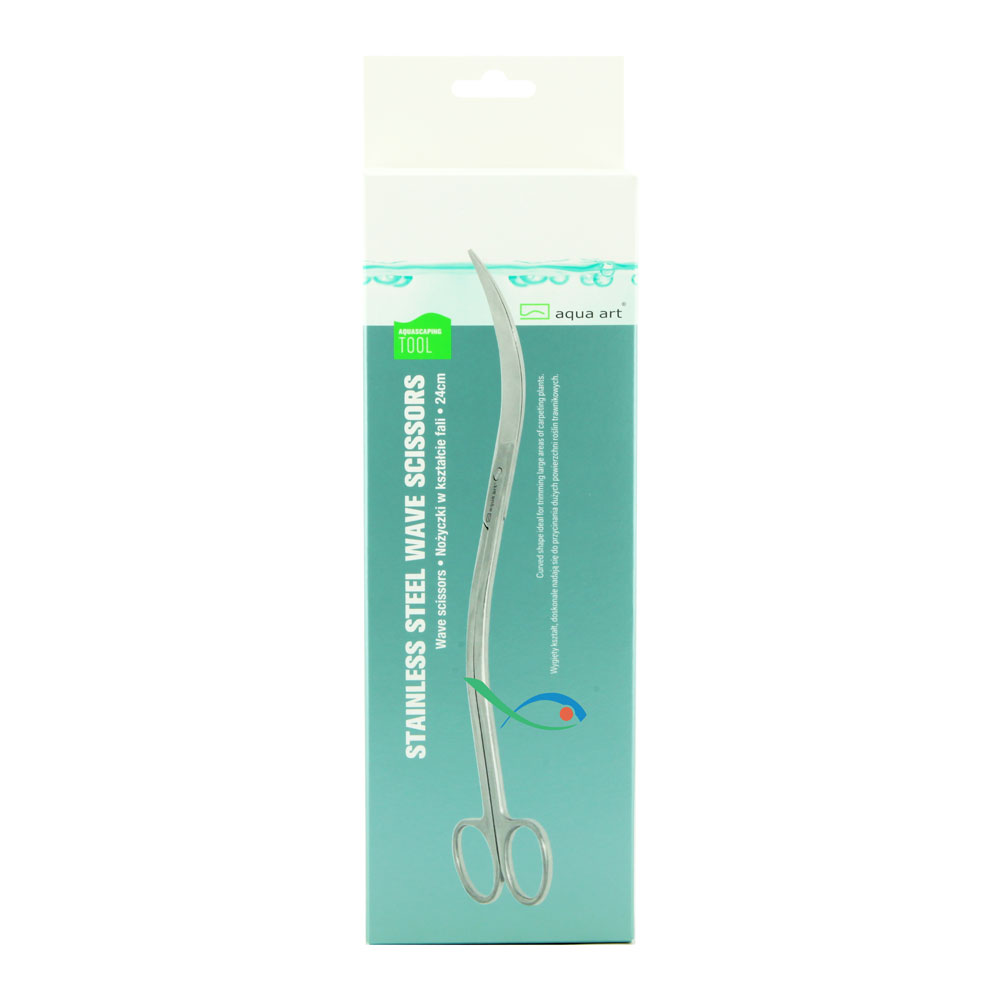 Aqua Art Forbici acciaio doppia curva 24cm