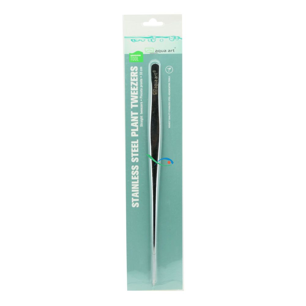Aqua Art Pinza in acciaio punta dritta 33cm