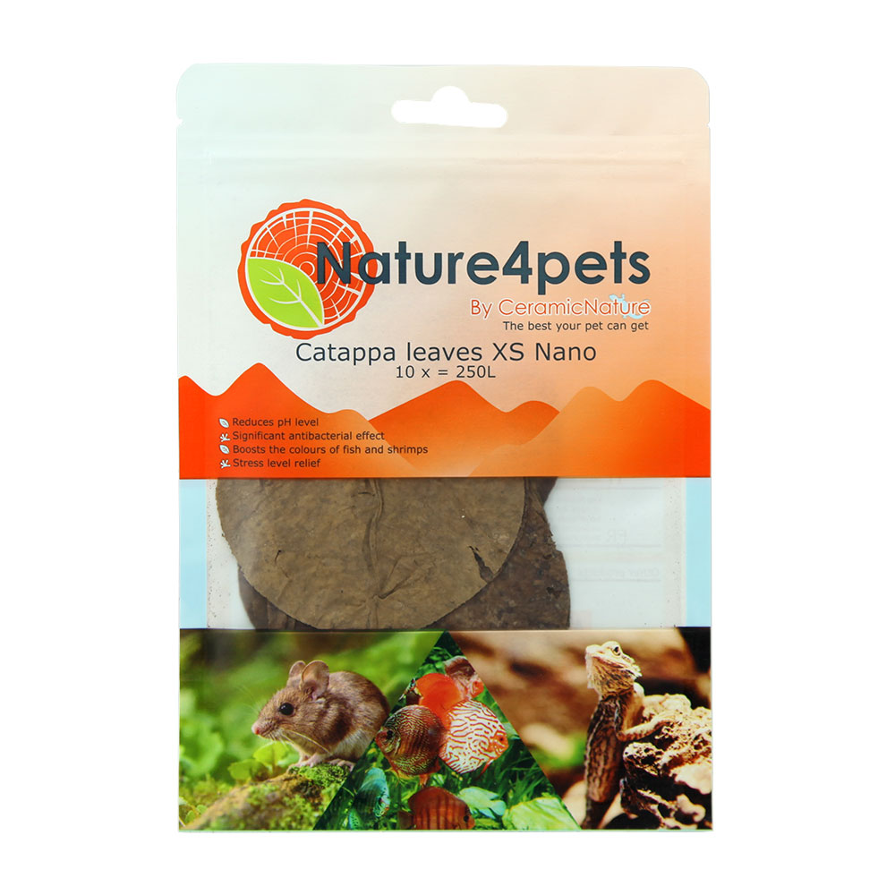 Ceramic Nature Catappa Nano in Foglie 10cm circa 10pz per 250 litri circa