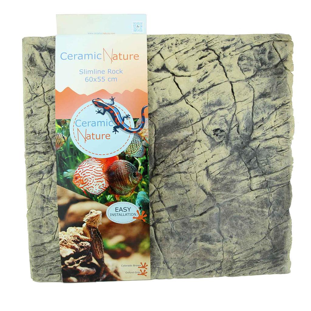 Ceramic Nature Slimline Rock Colorado brown 60x55h cm
