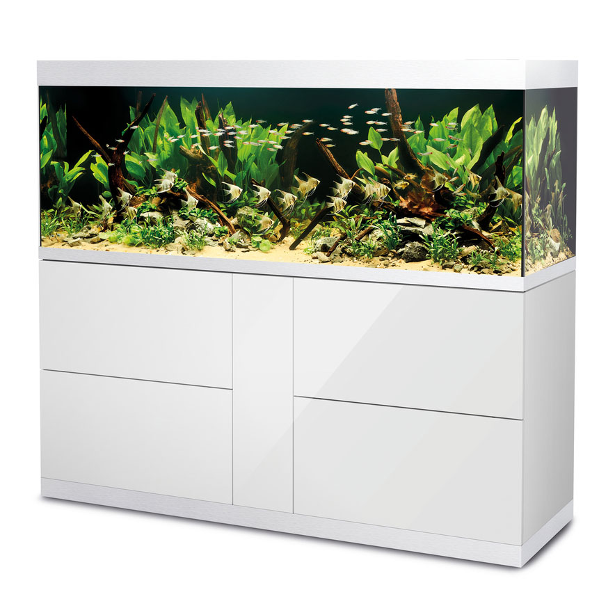 Oase HighLine Optiwhite 600 Acquario e Supporto Bianco 580 litri