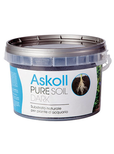 Askoll Pure Soil Dark Substrato fertile per acquari piantumati 4kg