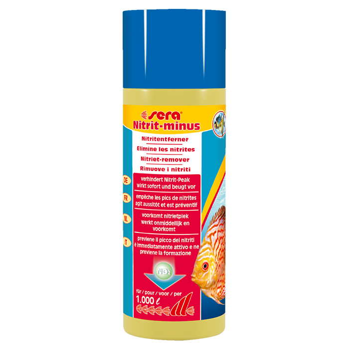 Sera Nitrit Minus per l'eliminazione dei Nitriti nel dolce e marino 250ml per 1000l