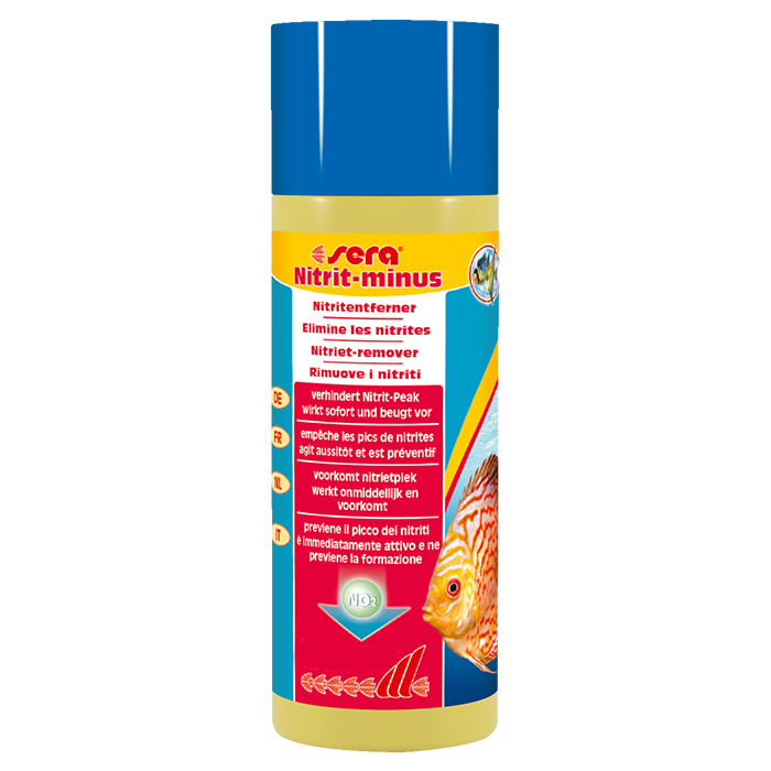 Sera Nitrit Minus per l'eliminazione dei Nitriti nel dolce e marino 100ml per 400l