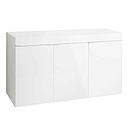 Aqpet Cabinet 120 Supporto per Acquario in Legno Bianco 120x50x80h cm