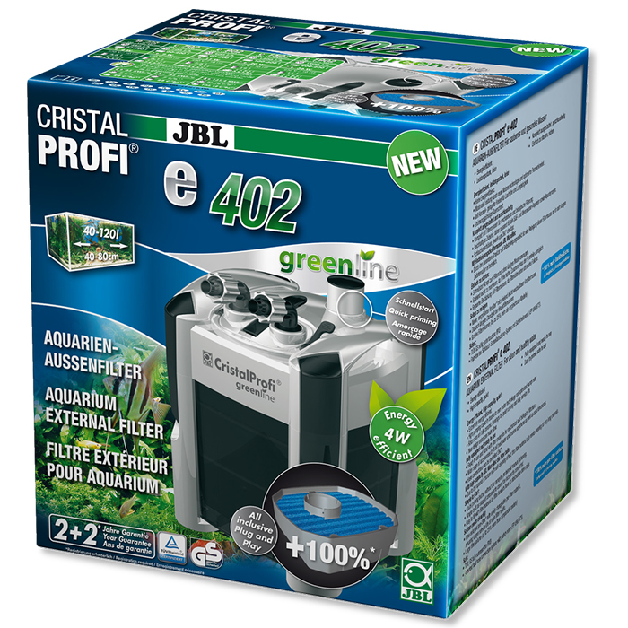 Jbl Filtro esterno Cristal Profi E402 Greenline per acquari fino a 120 litri