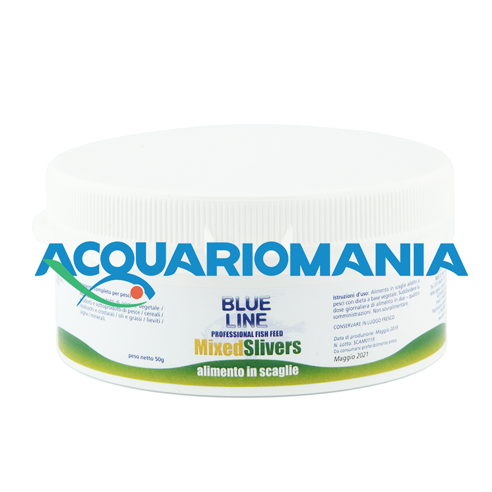Blue line Mixed Slivers mangime in scaglie 50g