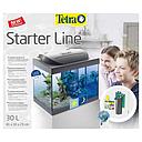Tetra Acquario Starter Line 30 Led 6W Completo 41x30x25cm 30 litri con Luce Notturna Nero