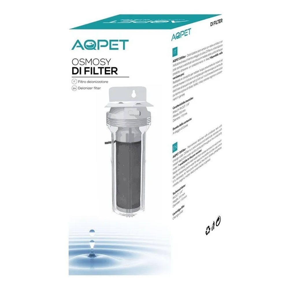 Aqpet Osmosy DI Filter Filtro Deionizzante post osmosi