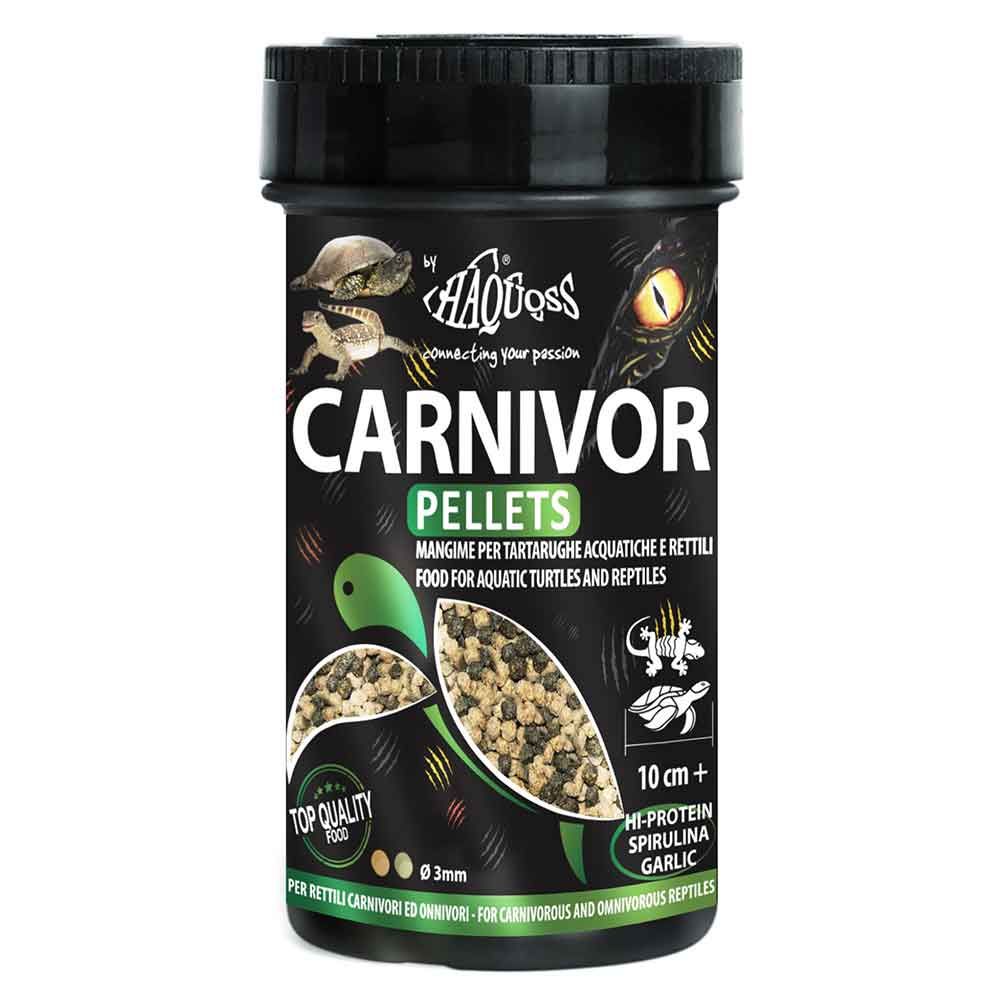 Haquoss Carnivore Pellets Mangime per Tartarughe Acquatiche e Rettili 1000ml 360gr