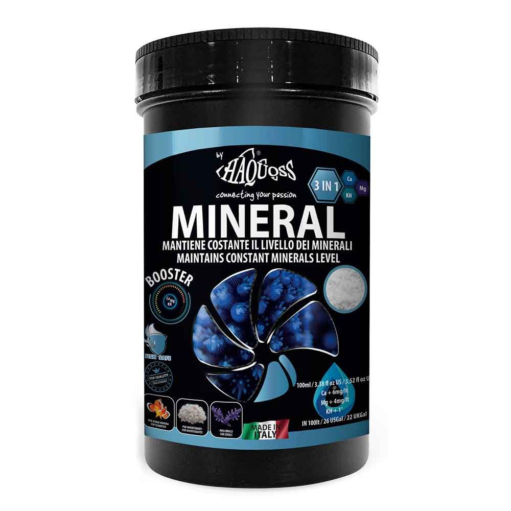 Haquoss Mineral Booster 3 in 1 mantiene costante i Minerali nel Marino 500ml 500gr