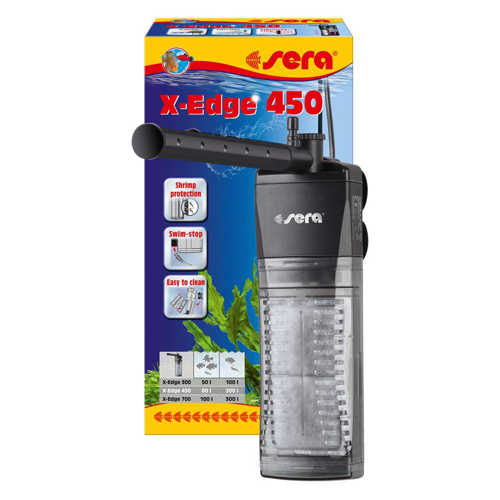 Sera X-Edge 450 Eckfilter Filtro interno angolare per 80-200 litri