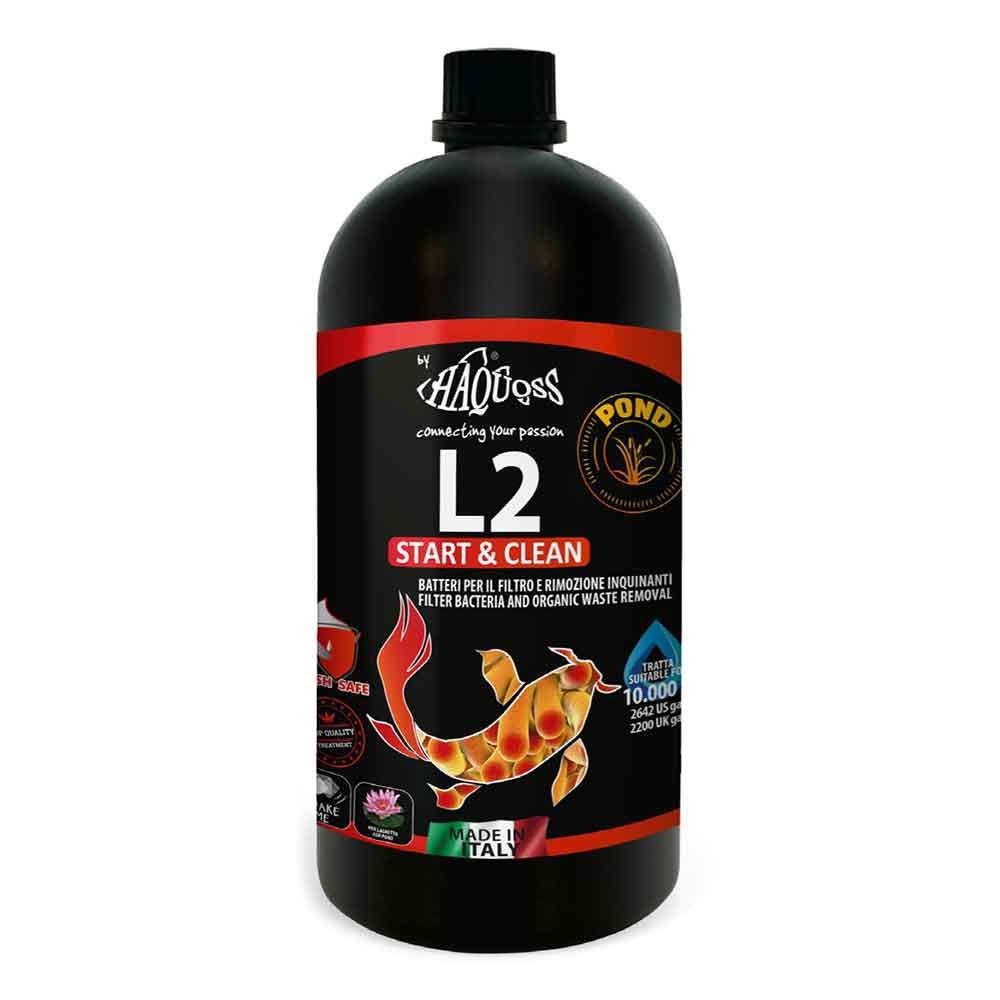 Haquoss L2 Pond Start & Clean Batteri laghetto 1000ml per 10000Lt