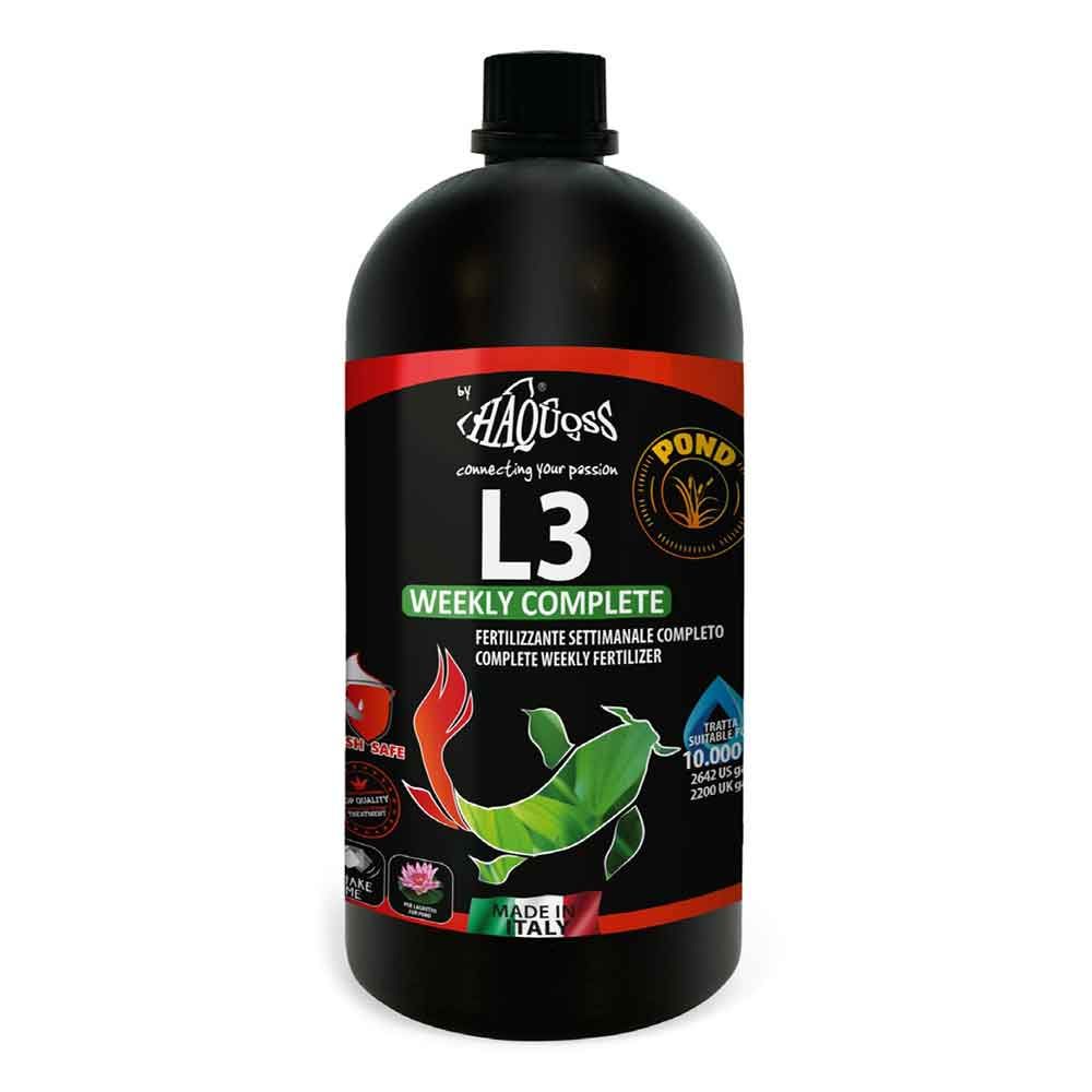 Haquoss L3 Pond Weekly Complete Fertilizzante Laghetto 1000ml per 10000Lt