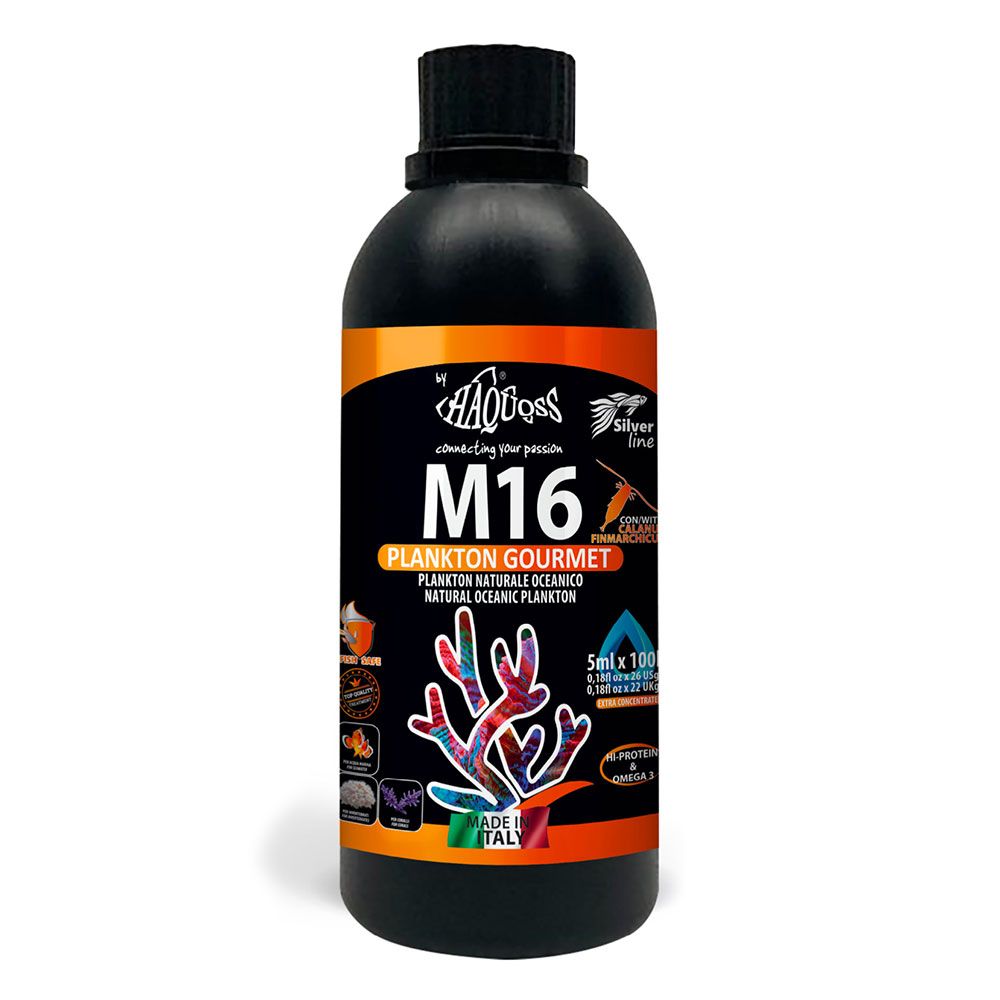 Haquoss M16 Plankton Gourmet Plankton naturale oceanico Alimento per coralli 1000ml