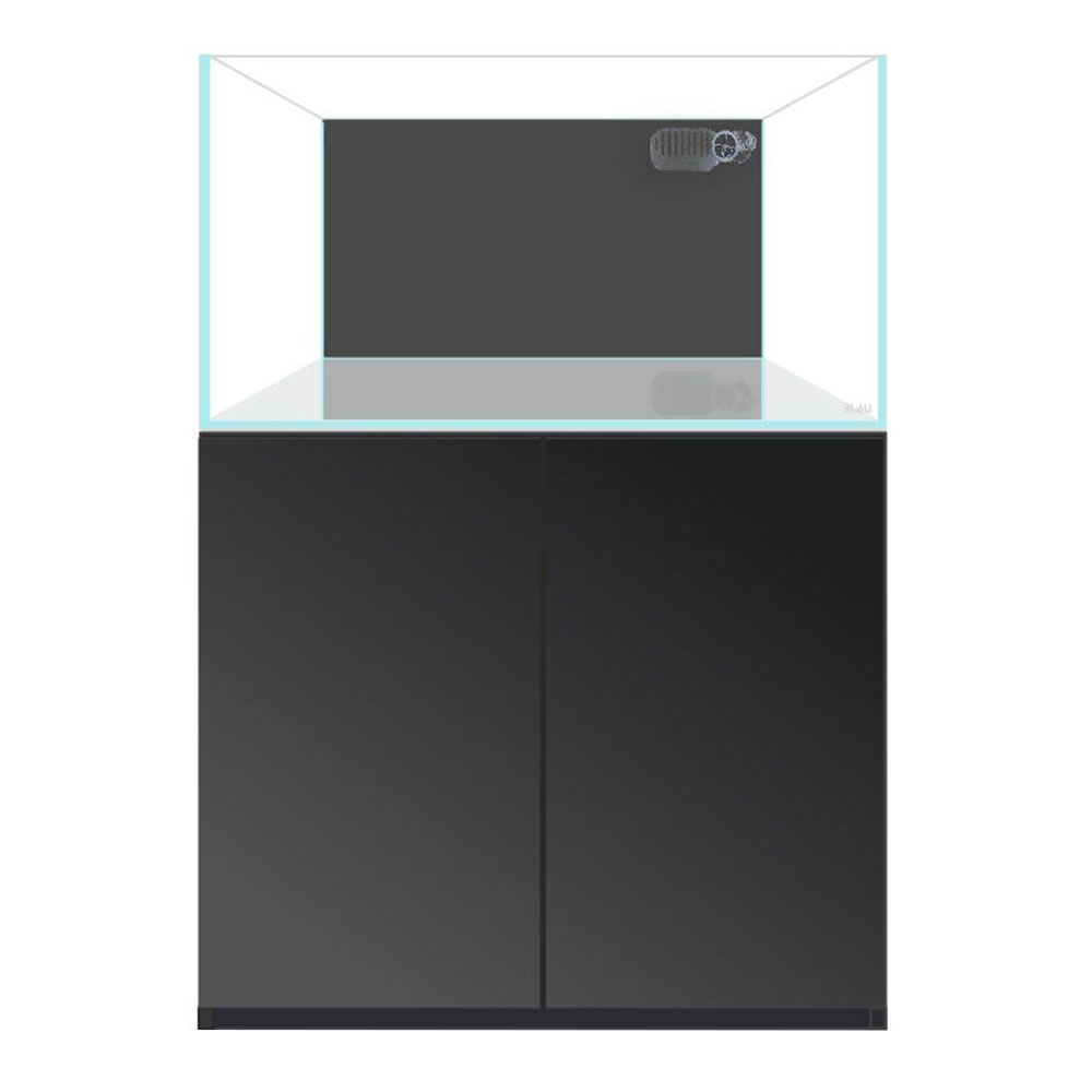 Blau Aquaristic Set Cubic Super Reef 92 Nero Acquario Marino con Supporto Stand HD Core 276 Litri