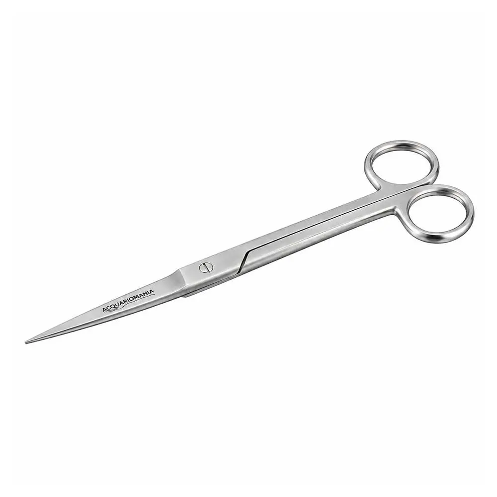 Acquariomania Forbici Dritte 16 cm in Acciaio Inox per Potatura Piante Acquario