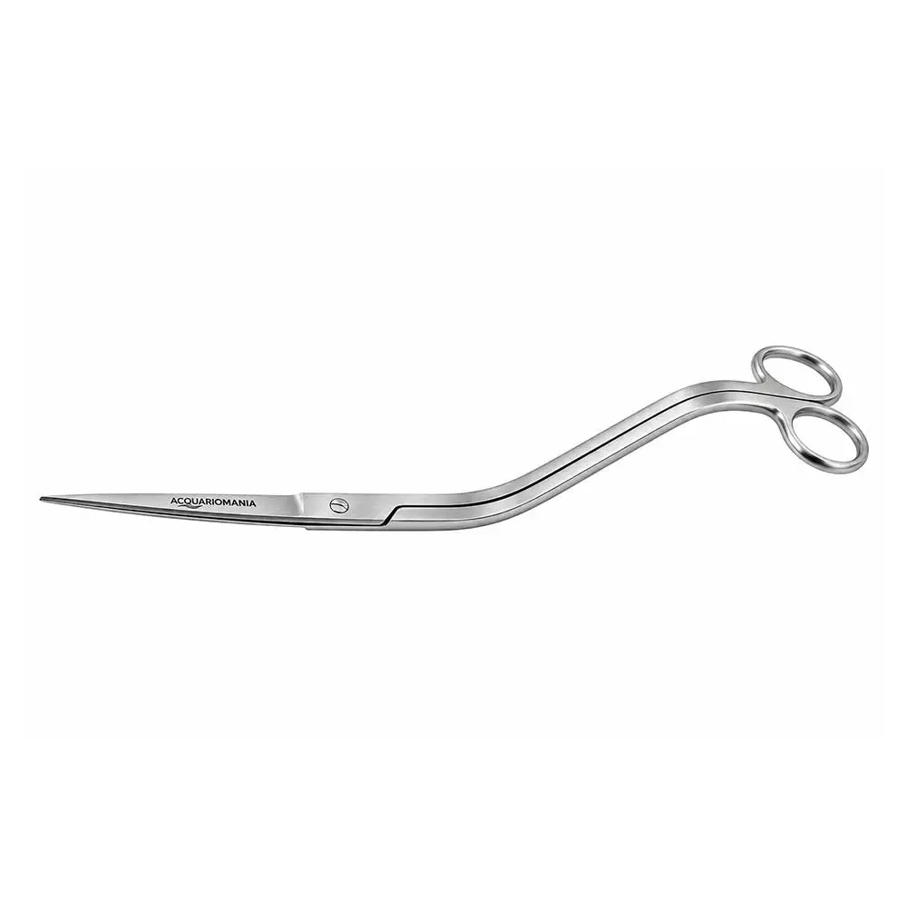 Acquariomania Forbici a Doppia Curvatura 25 cm in Acciaio Inox per Aquascaping