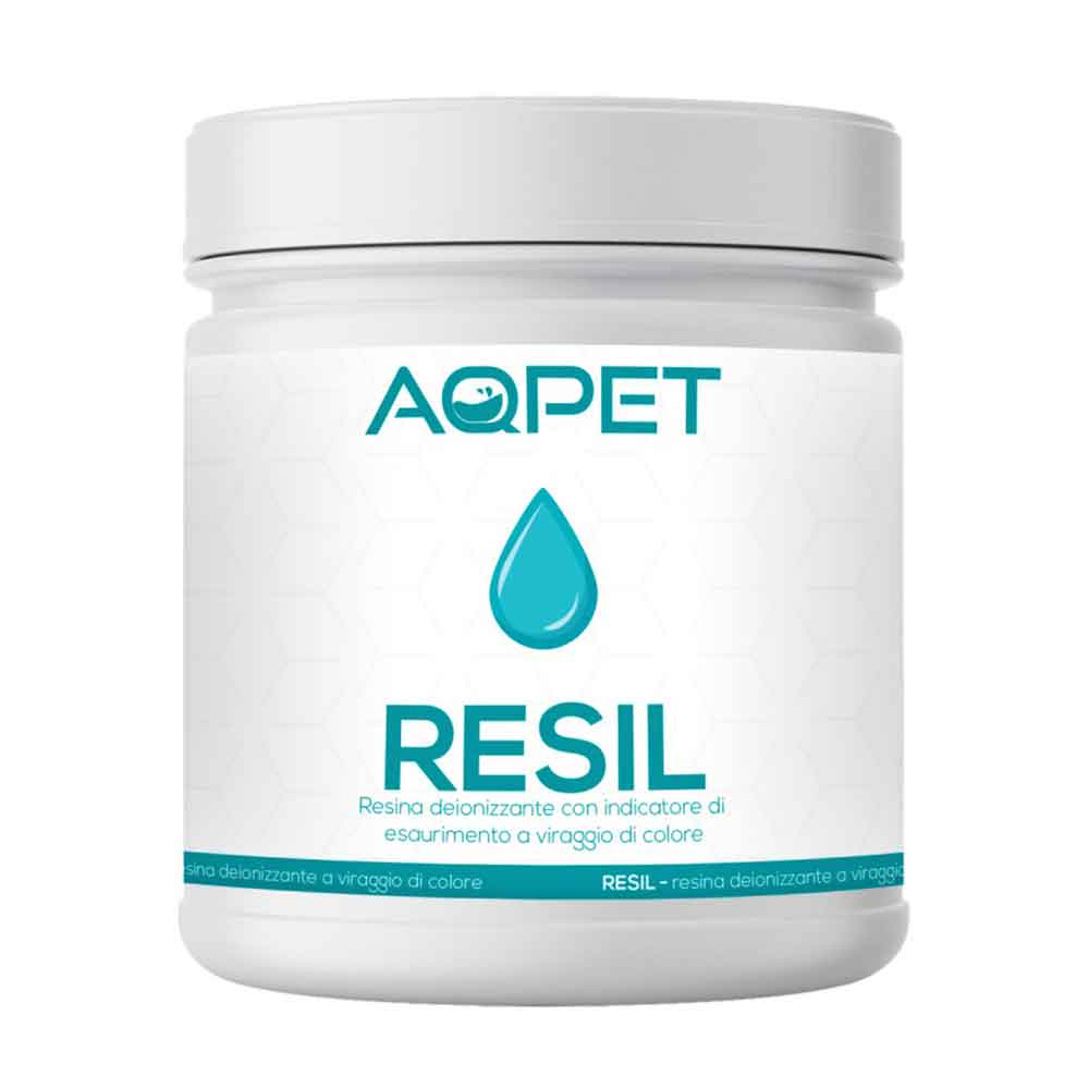 Aqpet Resil Resina deionizzante a viraggio di colore per osmosi 1000ml